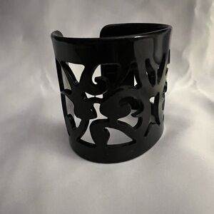 Black cut out design cuff